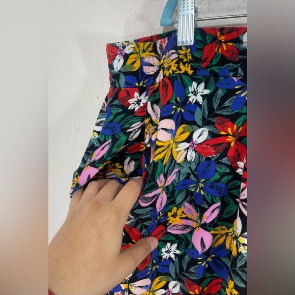 Eloquii Floral Wide Leg Relaxed Fit Pull On Pants Women’s 24 Colorful Coastal - Picture 4 of 11